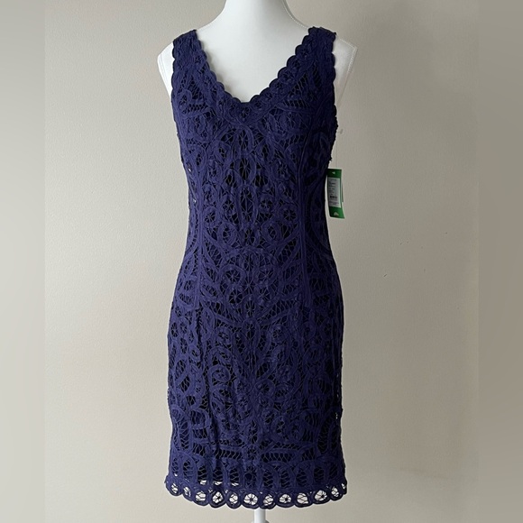 Lilly Pulitzer Dresses & Skirts - Lilly Pulitzer NWT Navy Lace Mini Dress – Size S
